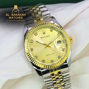 Rolex Date-just Two-Tone Gold & Silver Men's Watch