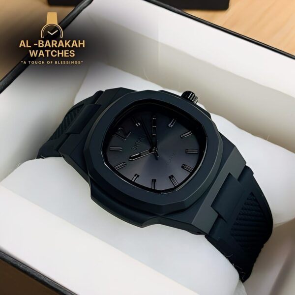 Skmei Matte Black Quartz Watch For Men - Image 2